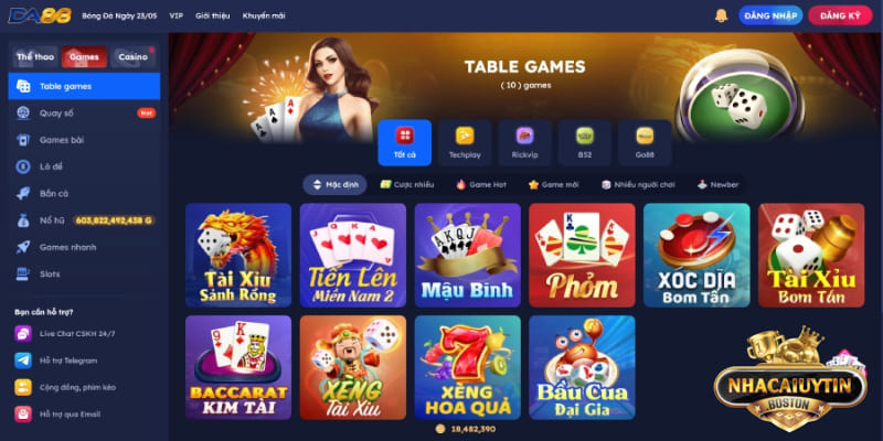 Da88 hiện đang là nhà cái được đánh giá cao