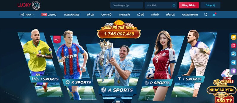 Cá cược thể thao hấp dẫn tại Lucky88