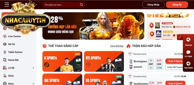 Min88 là nhà cái uy tín cho bạn sân chơi cá cược đẳng cấp