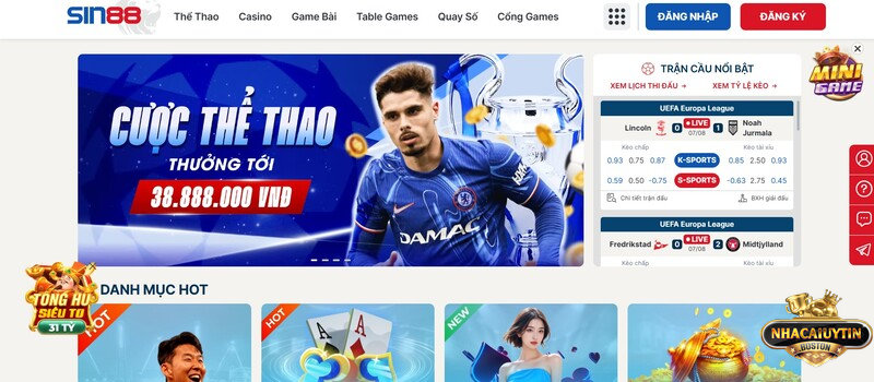 Một số thông tin sơ lược về nhà cái cá cược Sin88