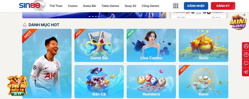 Đánh giá ưu điểm của nhà cái Sin88 trên thị trường cá cược